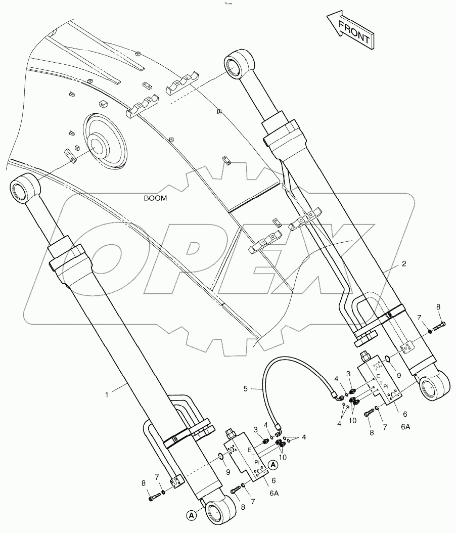  BOOM PIPING - LOCK VALVE