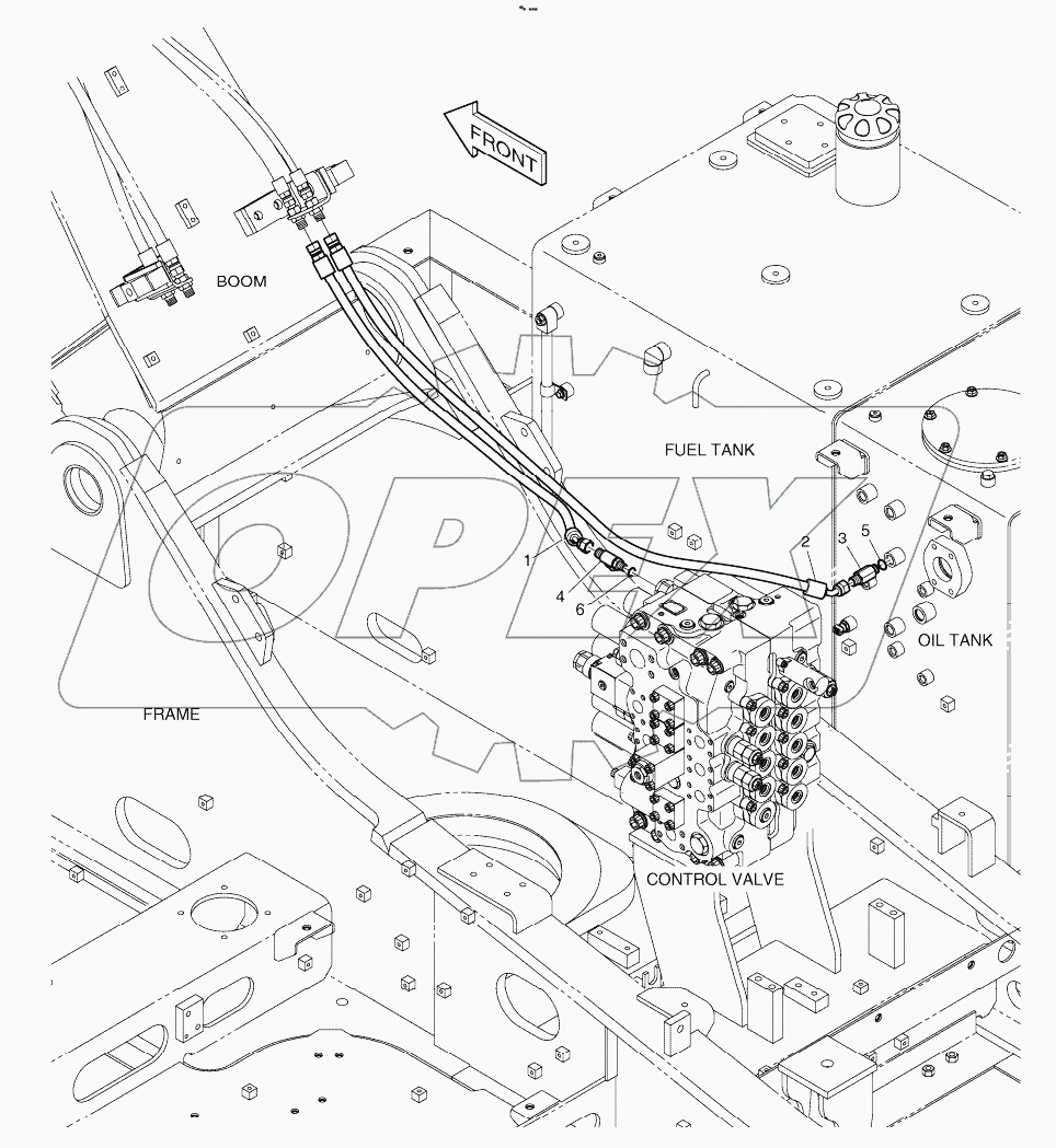  PILOT PIPING-ARM LOCK V/V