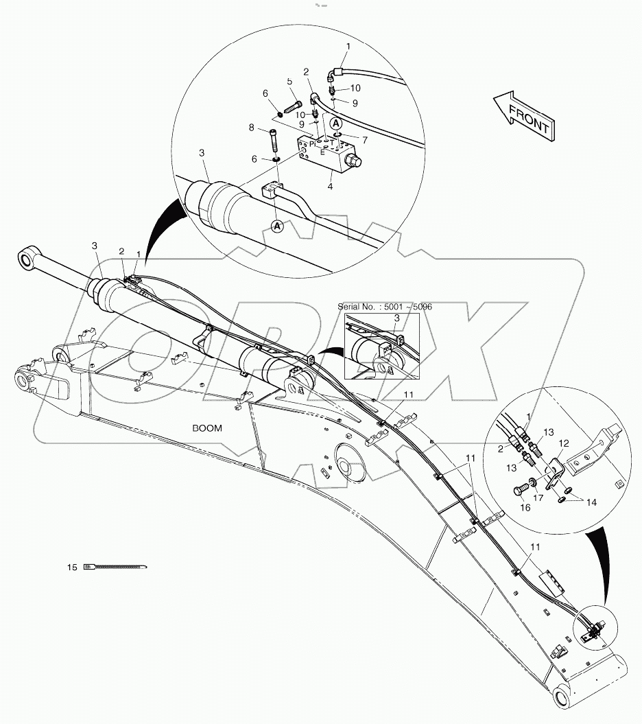  ARM PIPING - LOCK VALVE