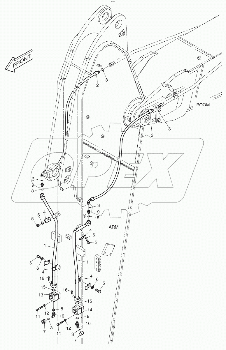  ARM PIPING-ROTATIONG (ARM 3.0m)
