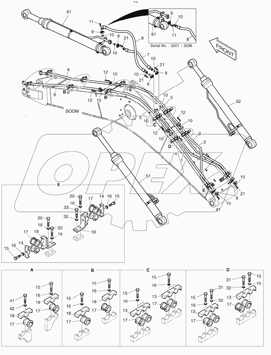  BOOM PIPING - BOOM 5.3m