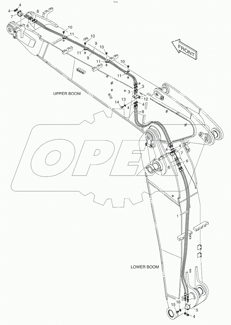  ARTI. BOOM PIPING - QUICK FIT