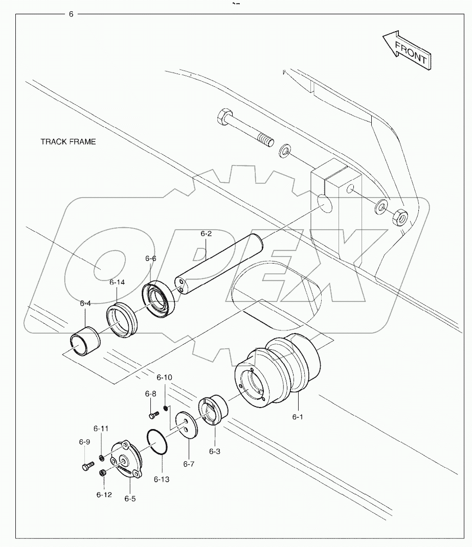 UPPER ROLLER Serial No. 5001 - 6978