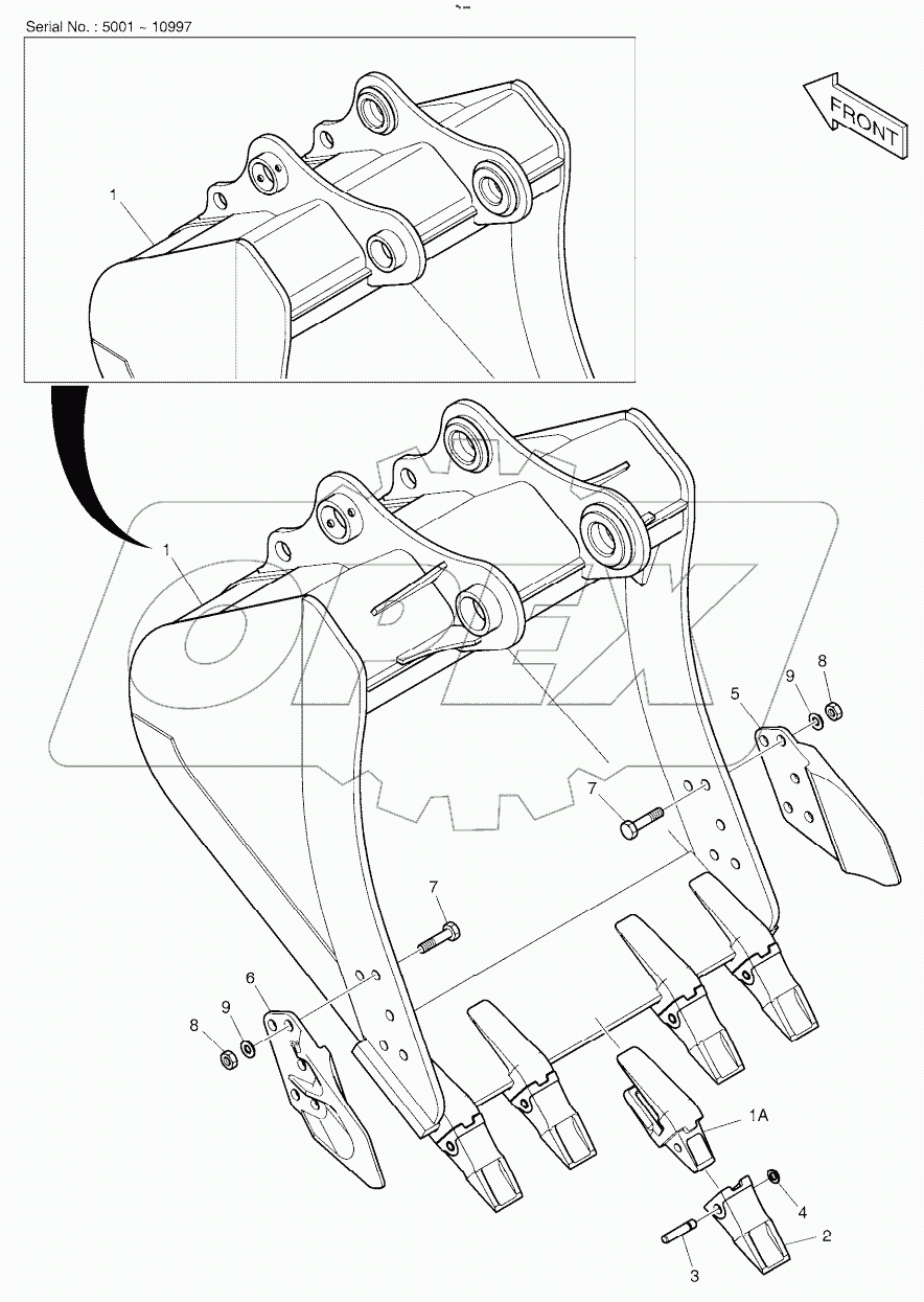  BUCKET ASSY - 0.92m3