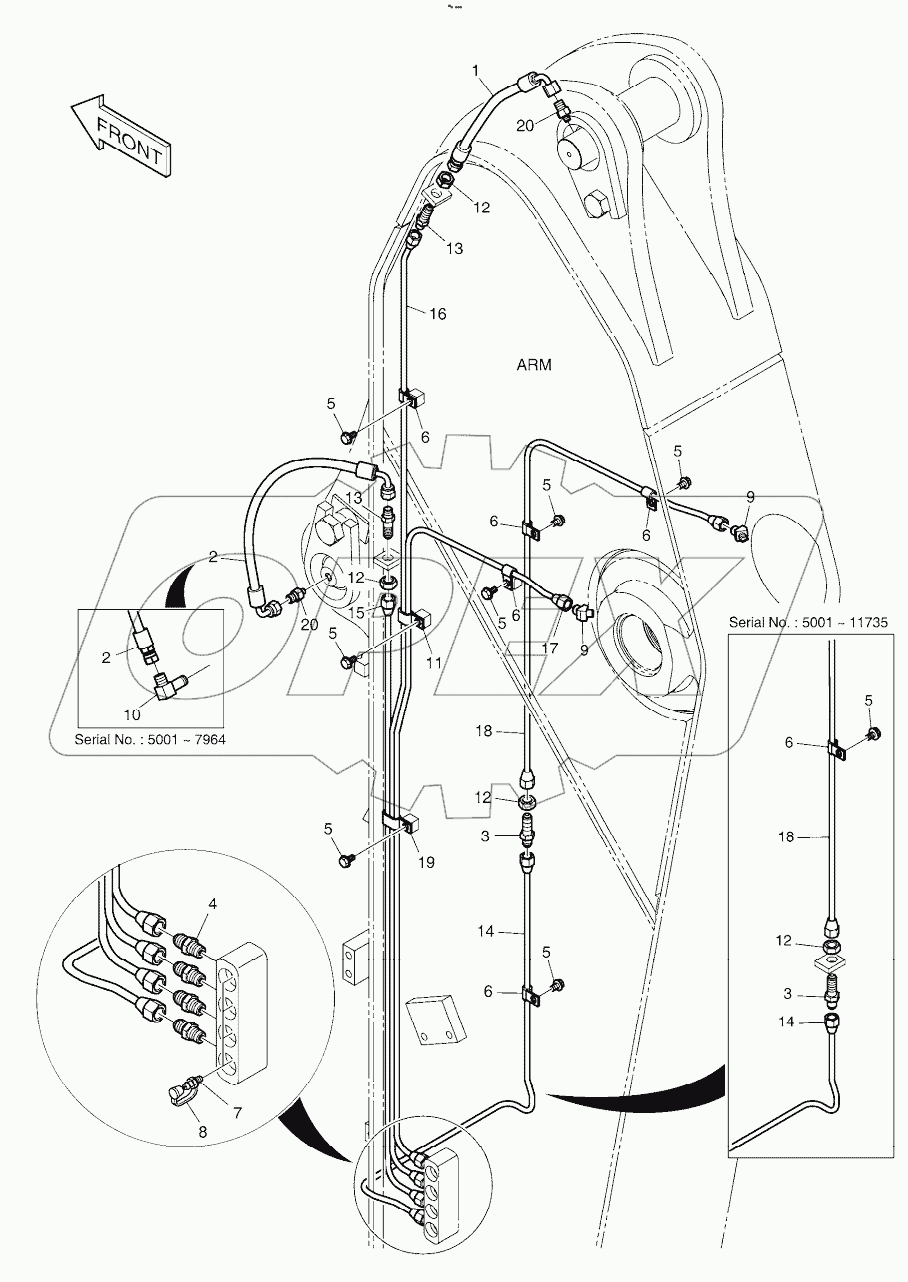  LUBRICATION PIPING - ARM