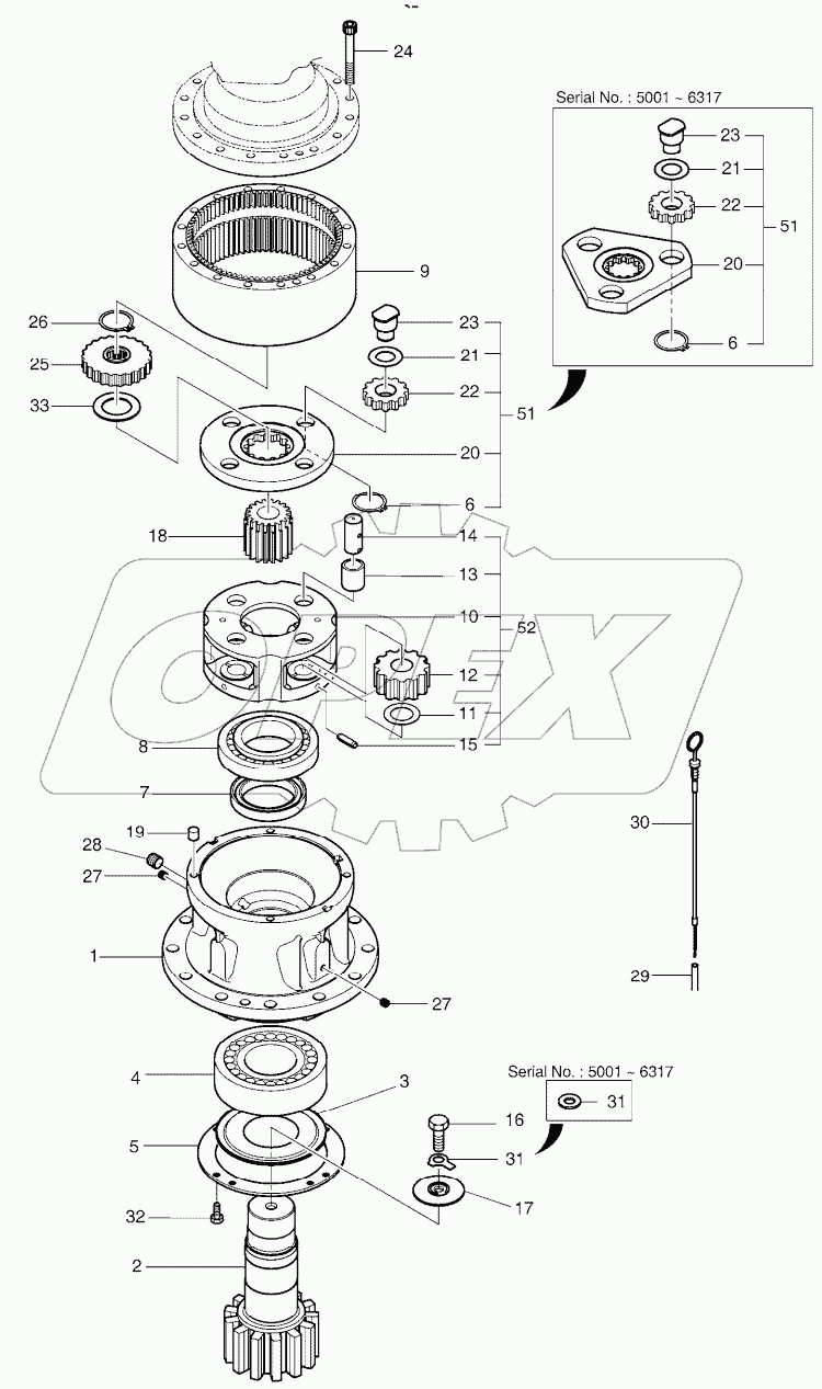  SWING REDUCTION GEAR