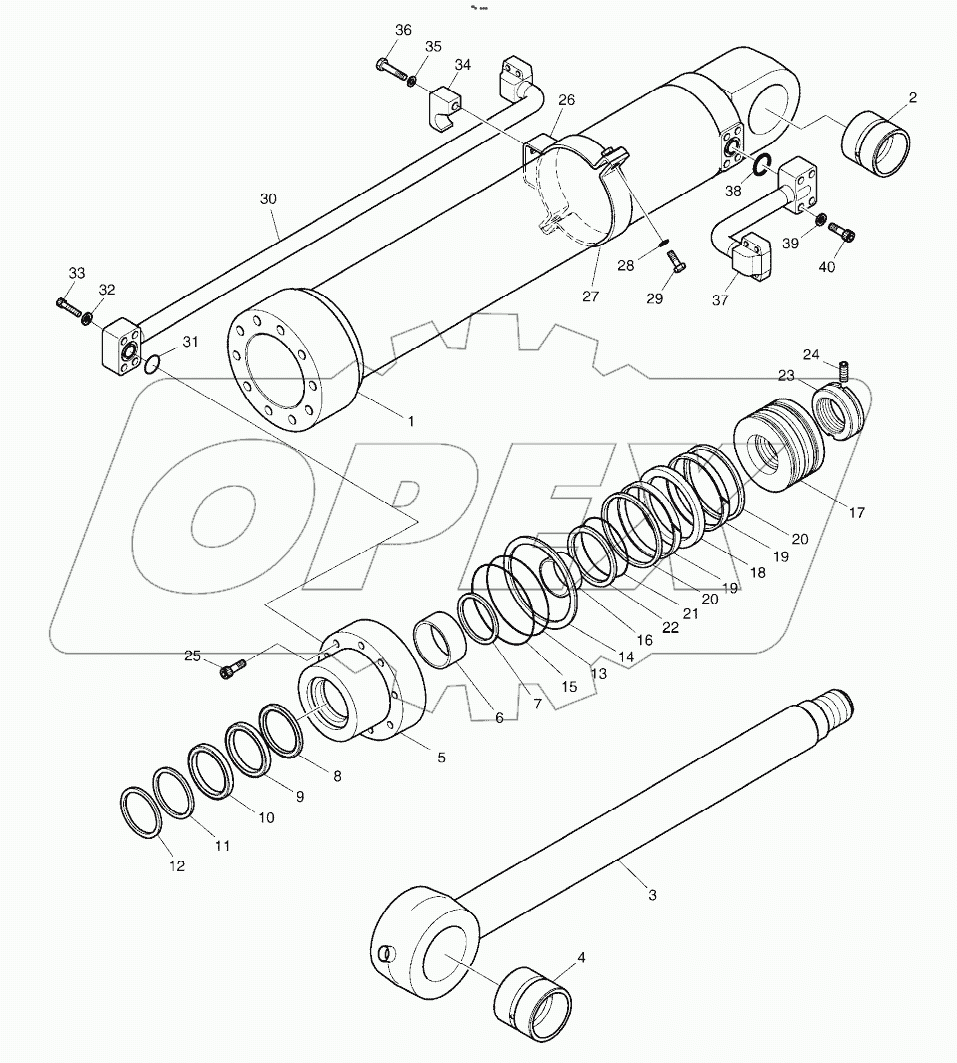  BUCKET CYLINDER - ARM 2.9m