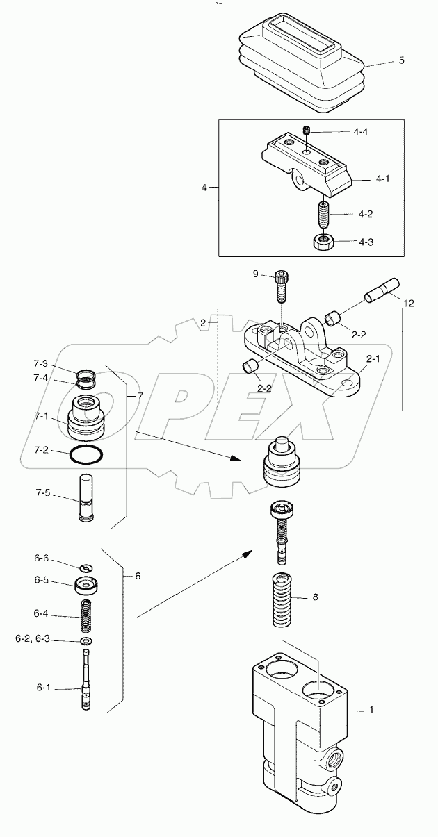  PEDAL VALVE - TWO WAY