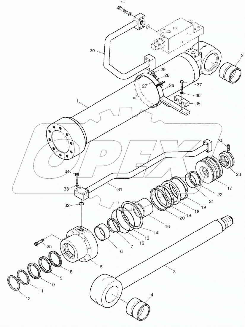  BUCKET CYLINDER - ARM 6.2m