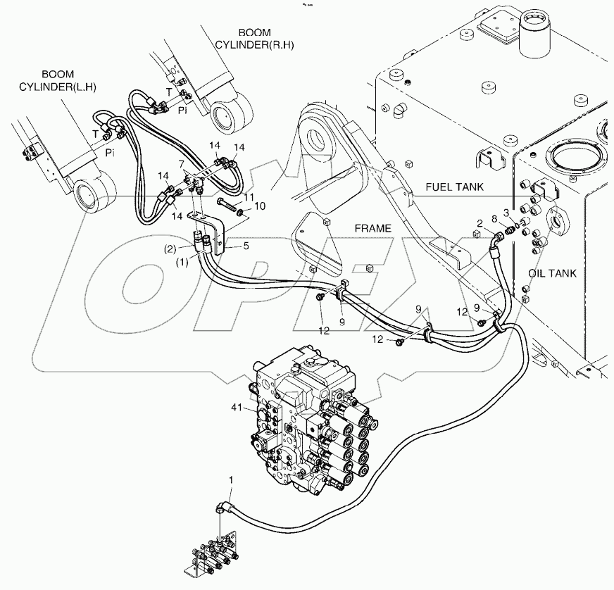  LOCK VALVE PIPING - BOOM