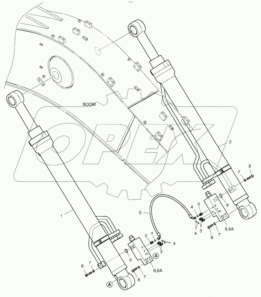  BOOM PIPING - LOCK VALVE