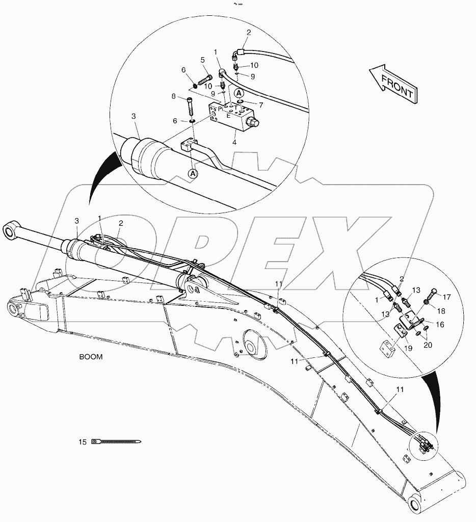  ARM PIPING - LOCK VALVE
