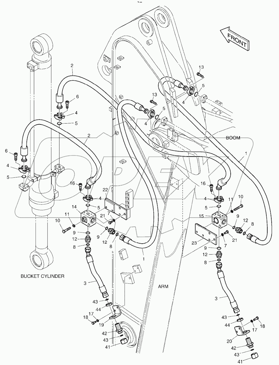  ARM PIPING - ARM 2.4m (ROTATING)
