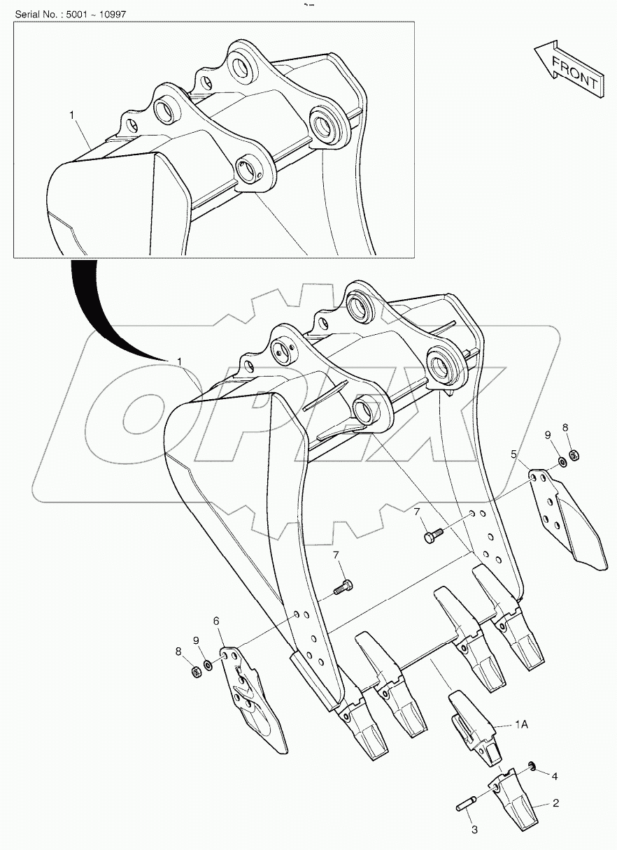  BUCKET ASSY - 0.81mВі