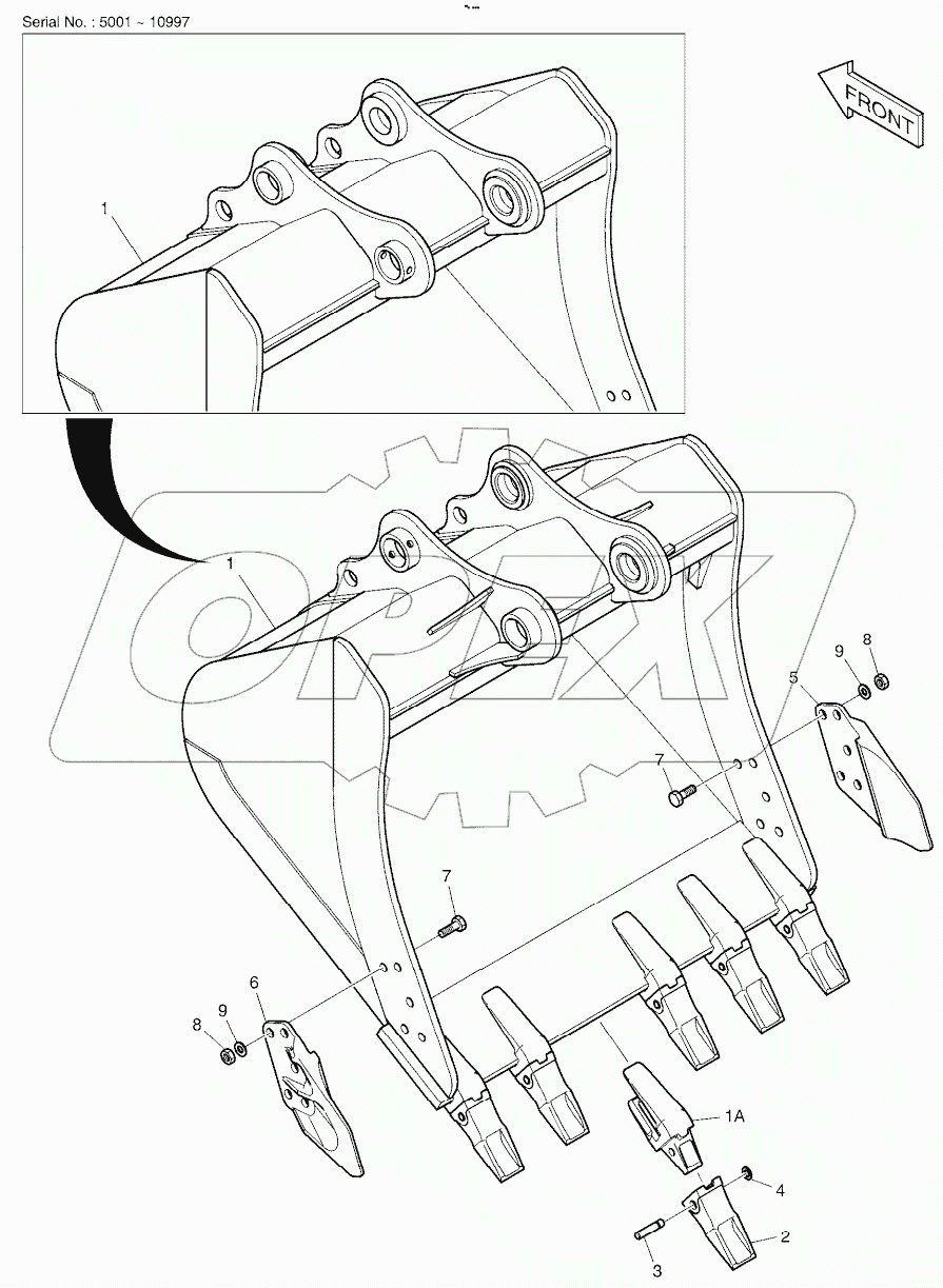  BUCKET ASSY - 1.17mВі