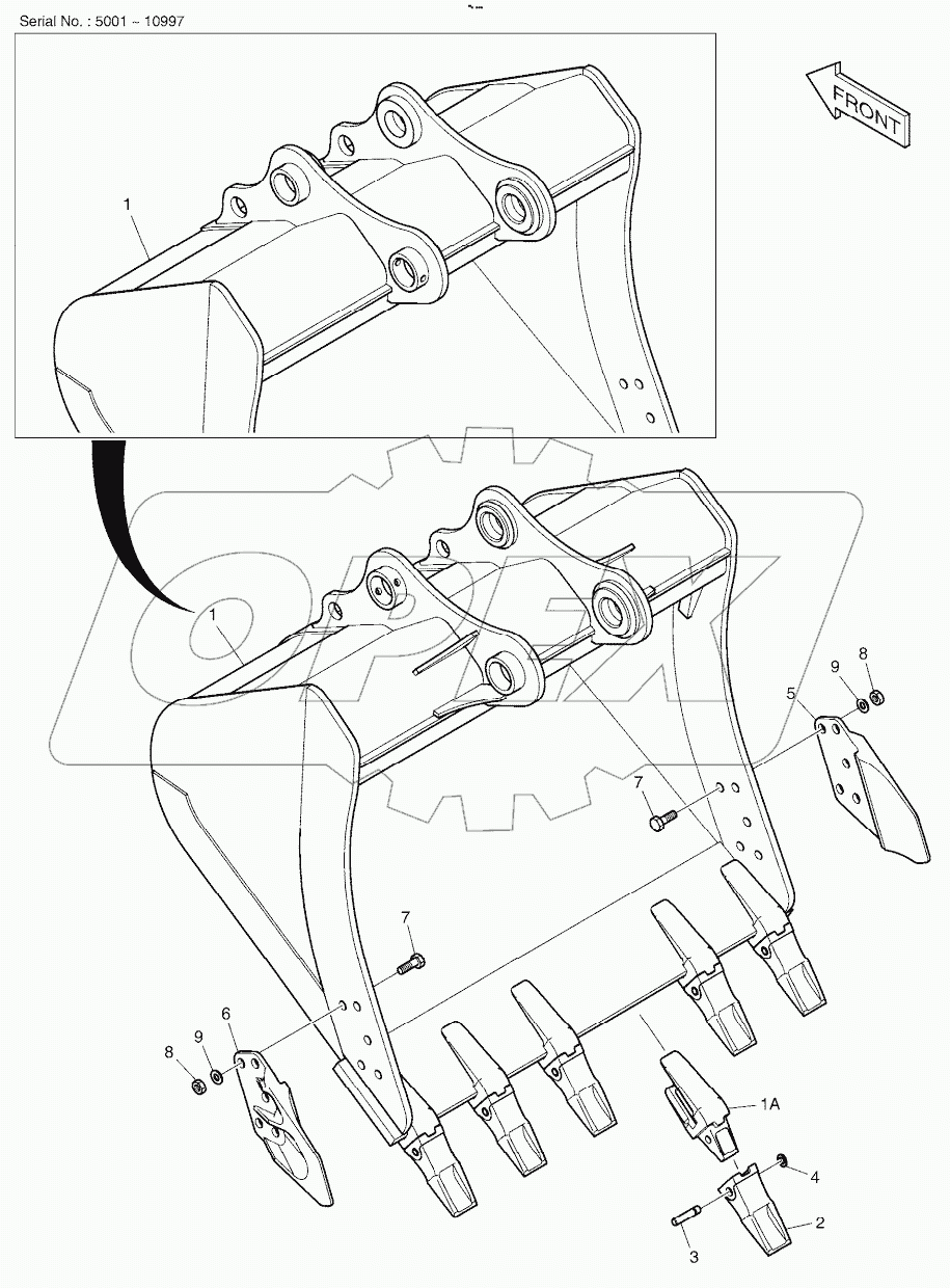  BUCKET ASSY - 1.28mВі