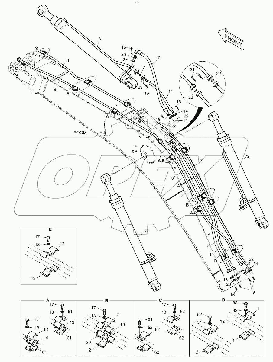  BOOM PIPING - BOOM 5.2m