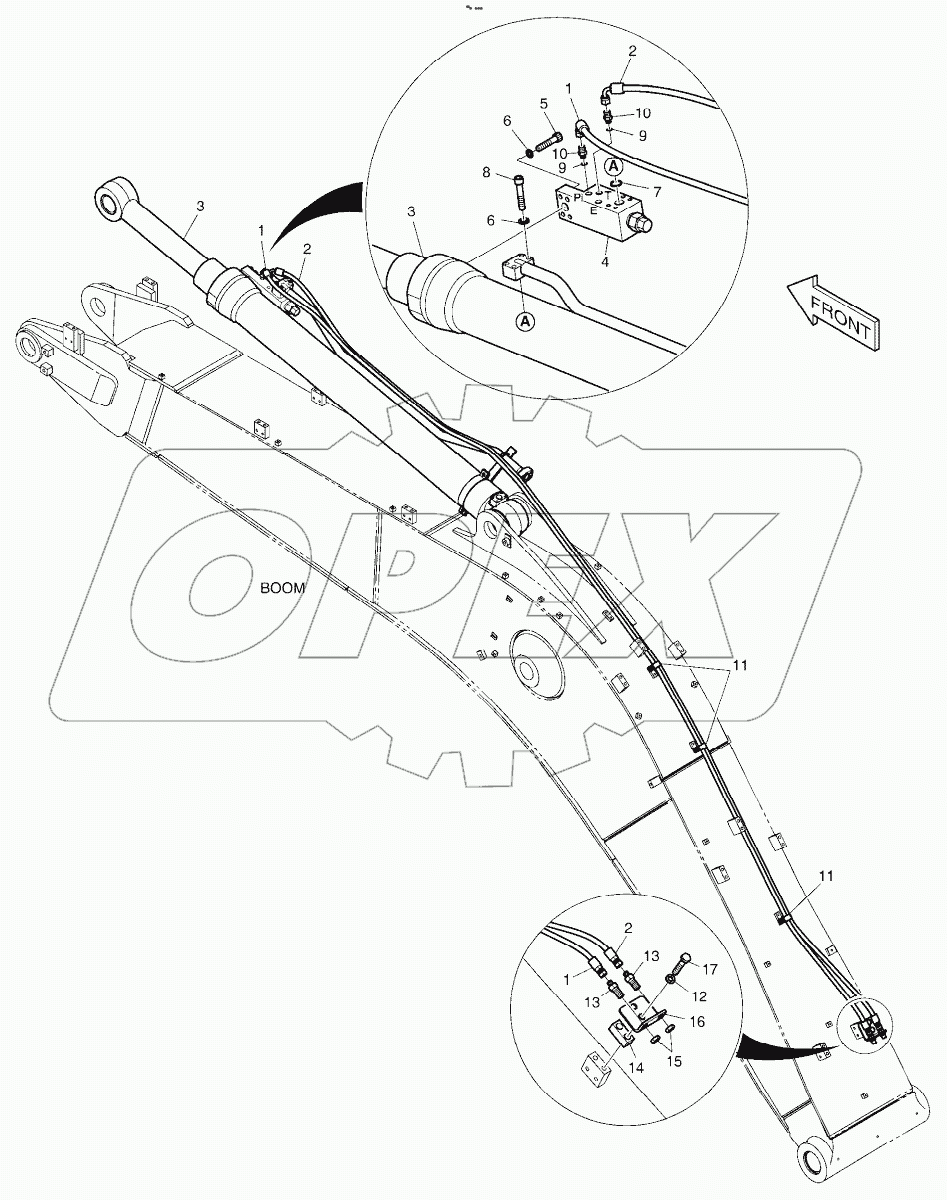  LOCK VALVE PIPING - BOOM 5.2m