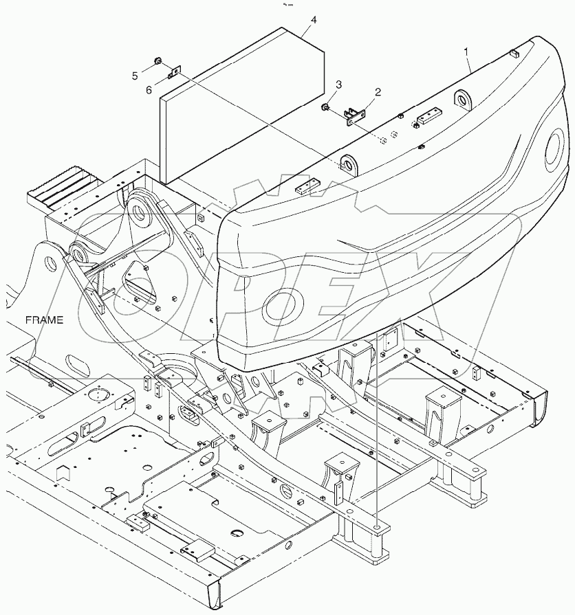  COUNTER WEIGHT - 5.3TON (NOISE KIT - DX225LCA)