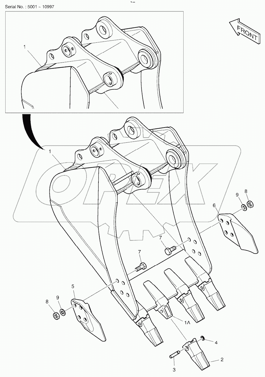  BUCKET ASSY - 0.39mВі