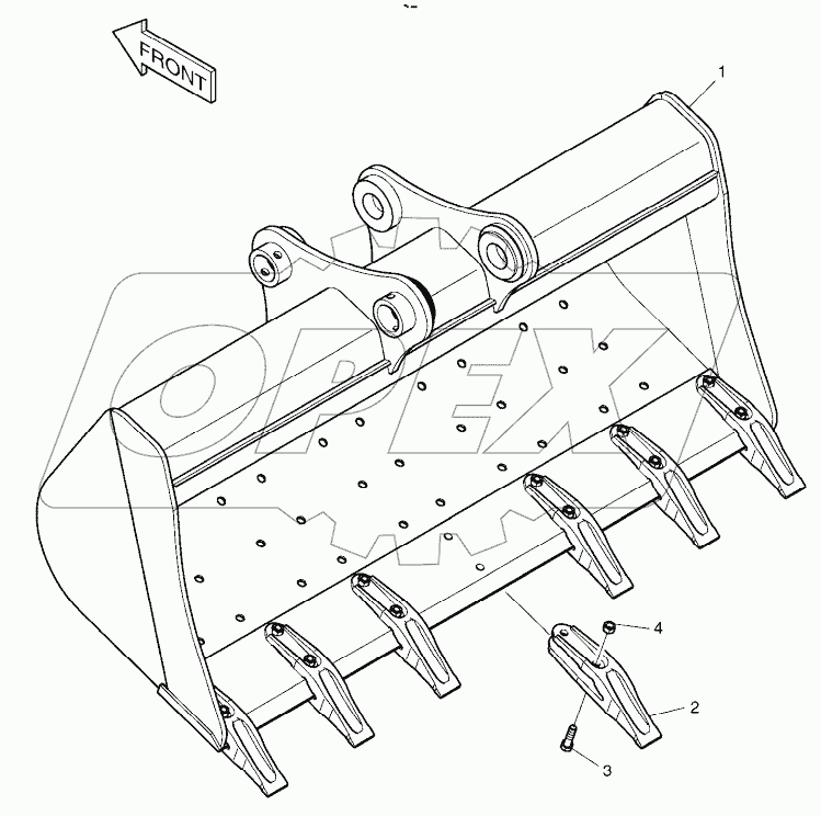  BUCKET ASSY - 0.54mВі - DITCH CLEANING
