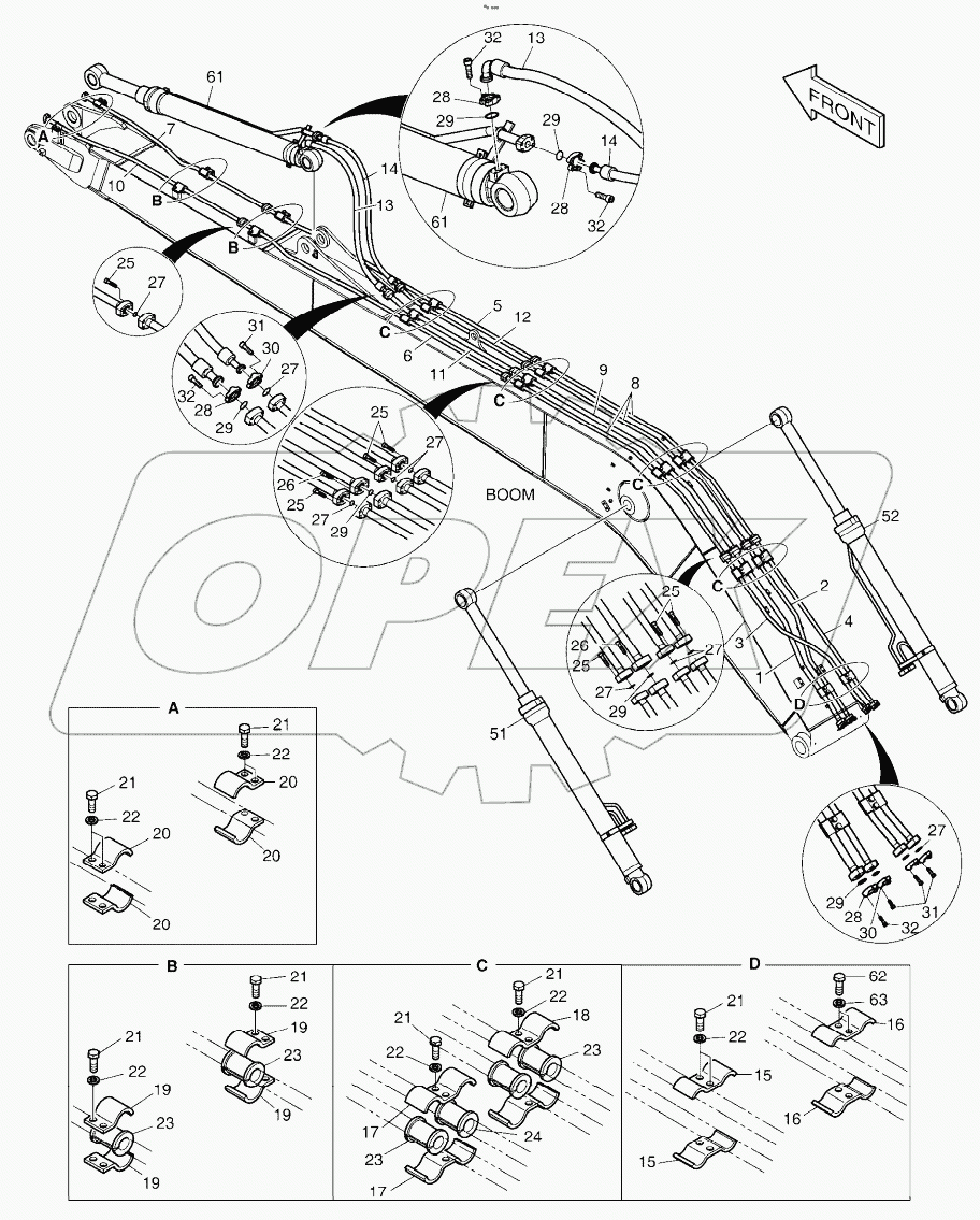  BOOM PIPING - BOOM 8.5m