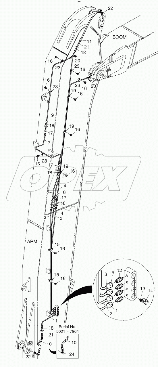  LUBRICATION PIPING - ARM 6.2m