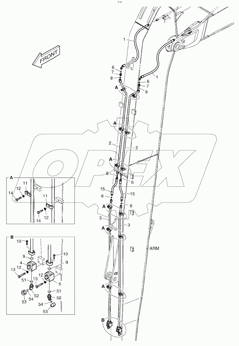  ARM PIPING - ARM 6.2m (ROTATING)