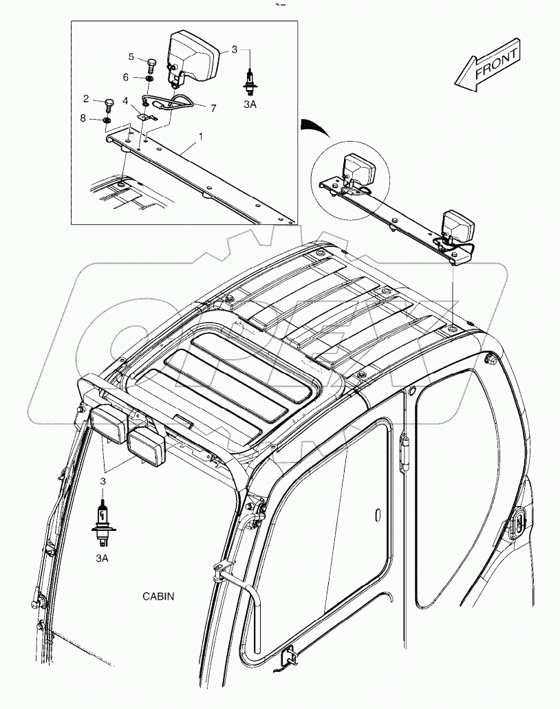  WORKING LAMP (4-LAMP)
