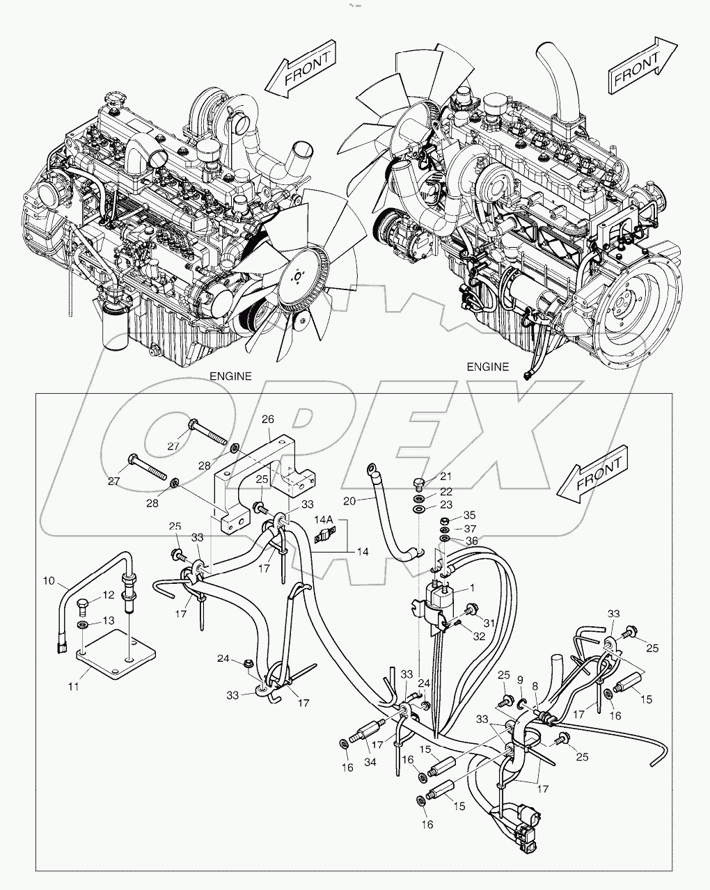  ELECTRIC PARTS - ENGINE (ALTERNATOR - 50A)
