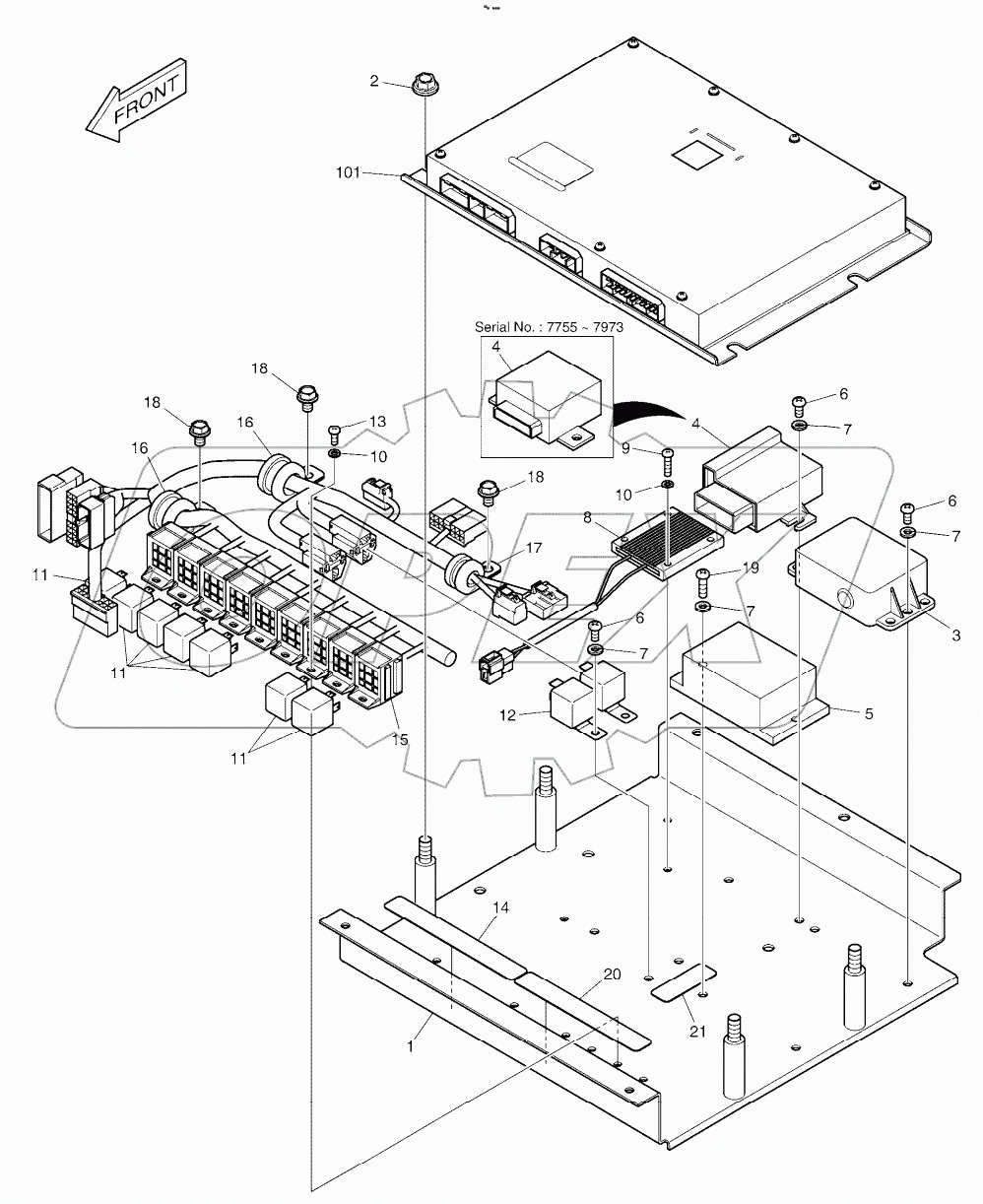  ELECTRIC BOX ASSY Serial No. 7755 -