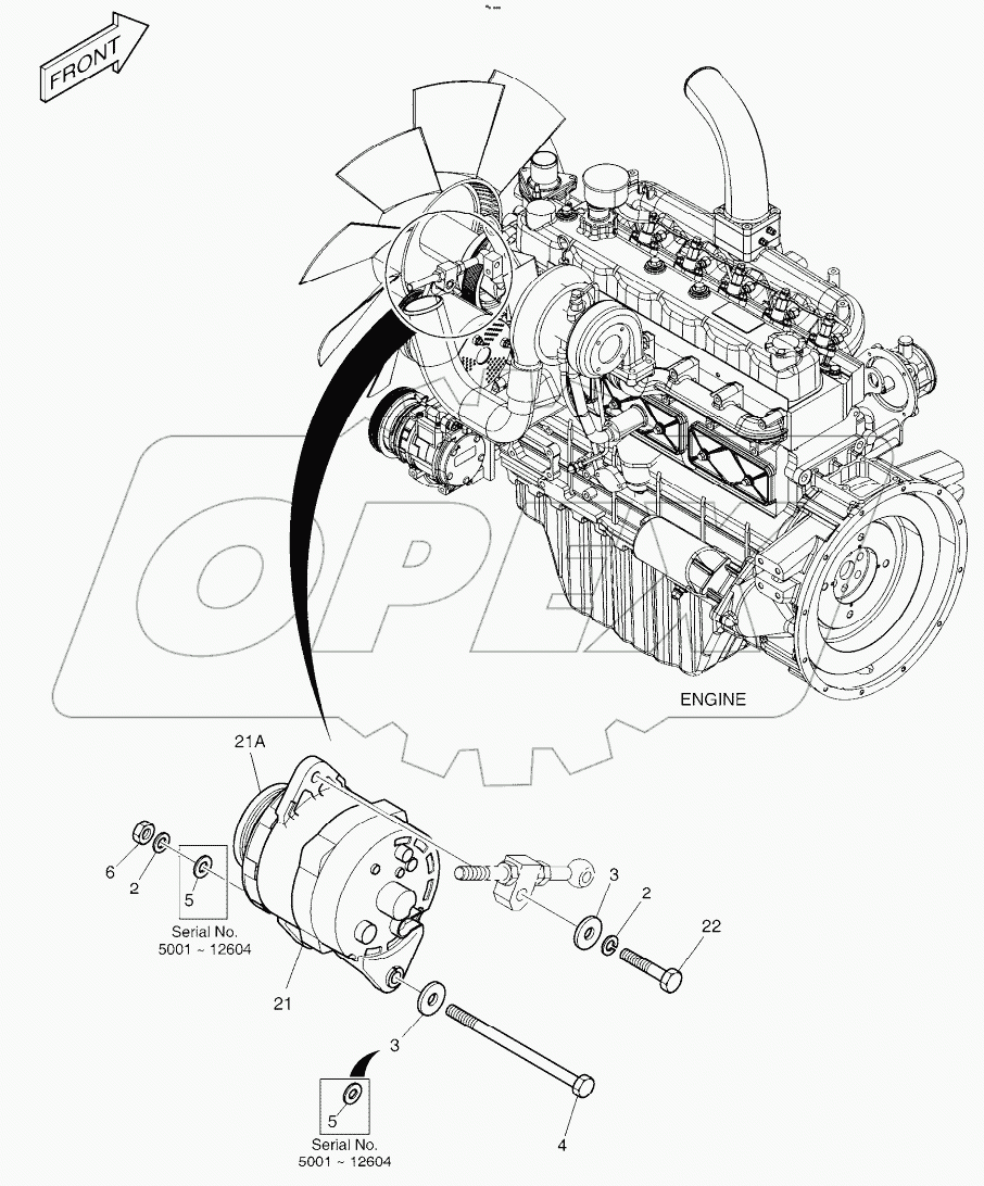  ALTERNATOR MOUNTING