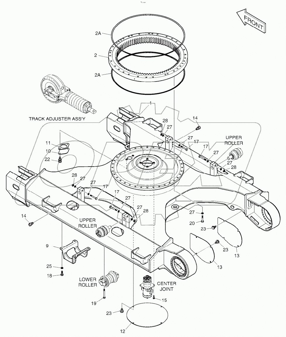  TRACK FRAME-STD (DX220A)