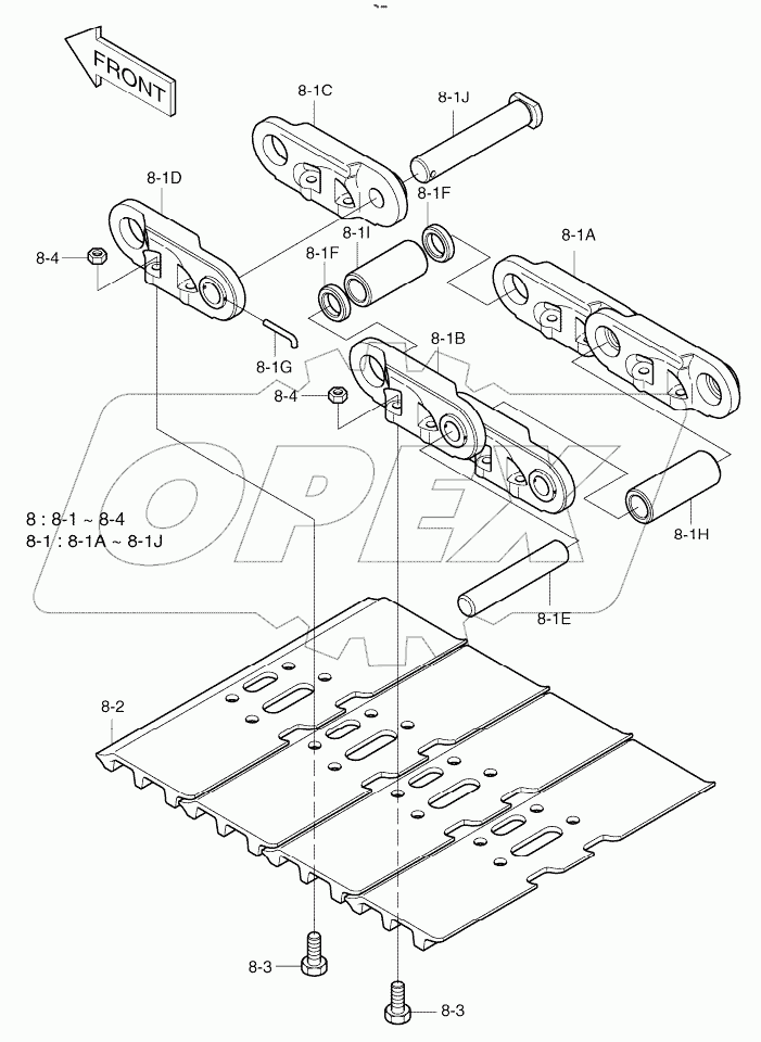  TRACK SHOE ASSY - 600G