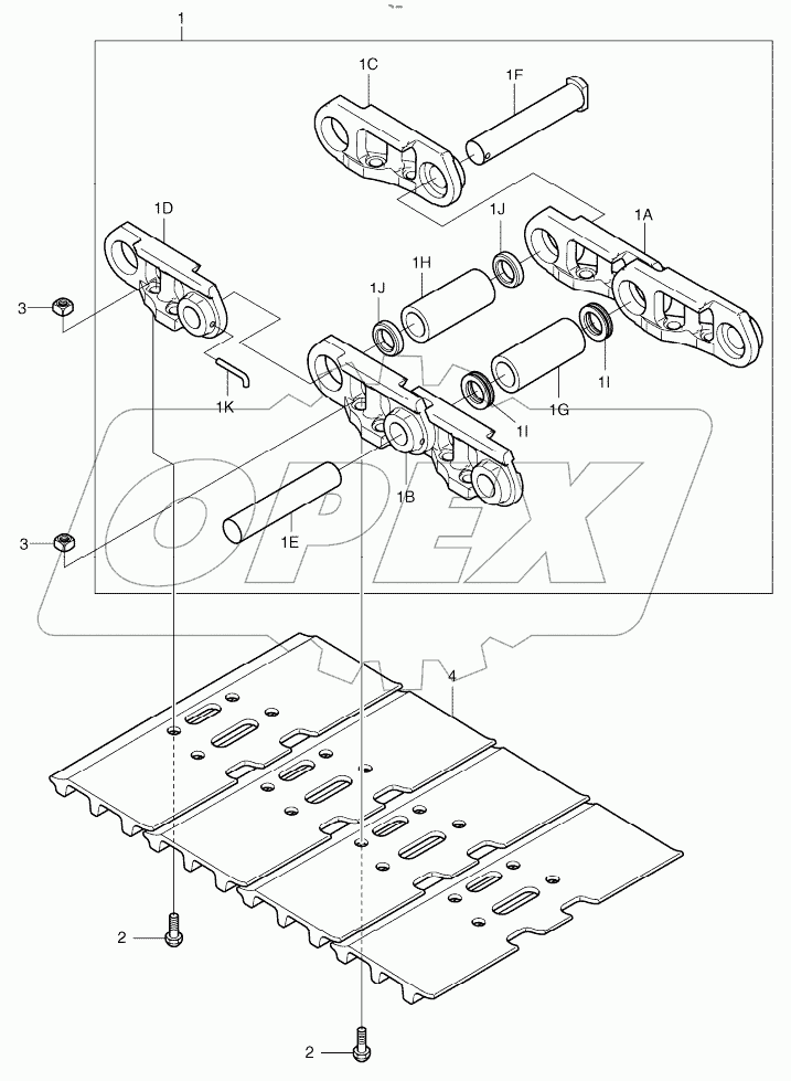  TRACK SHOE ASSY - 600G