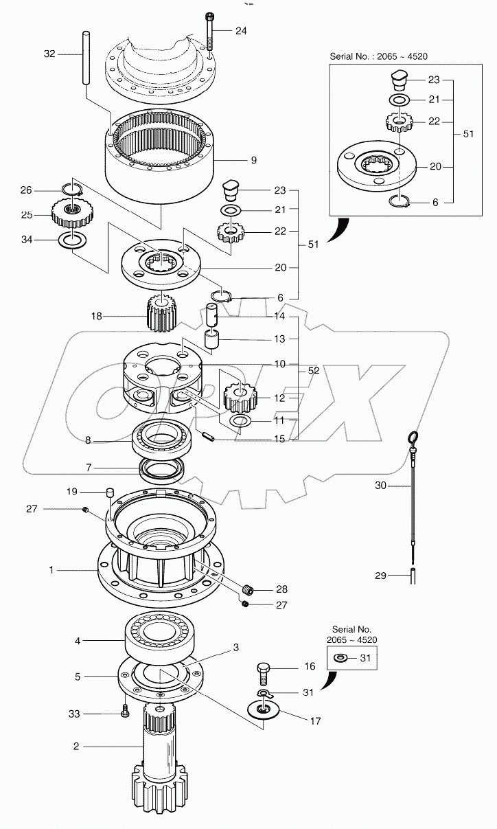  SWING REDUCTION GEAR