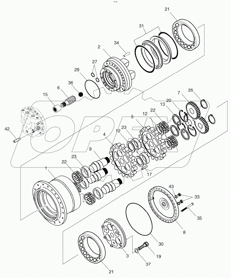  TRAVEL REDUCTION GEAR