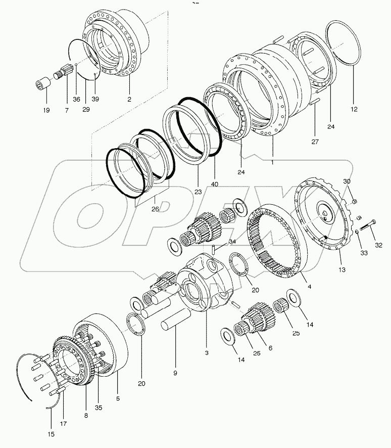  TRAVEL REDUCTION GEAR