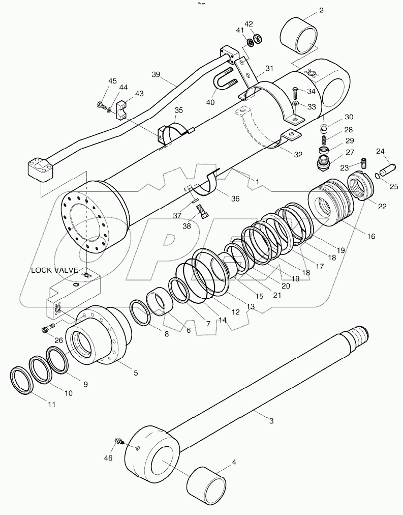  ARM CYLINDER - LOCK VALVE