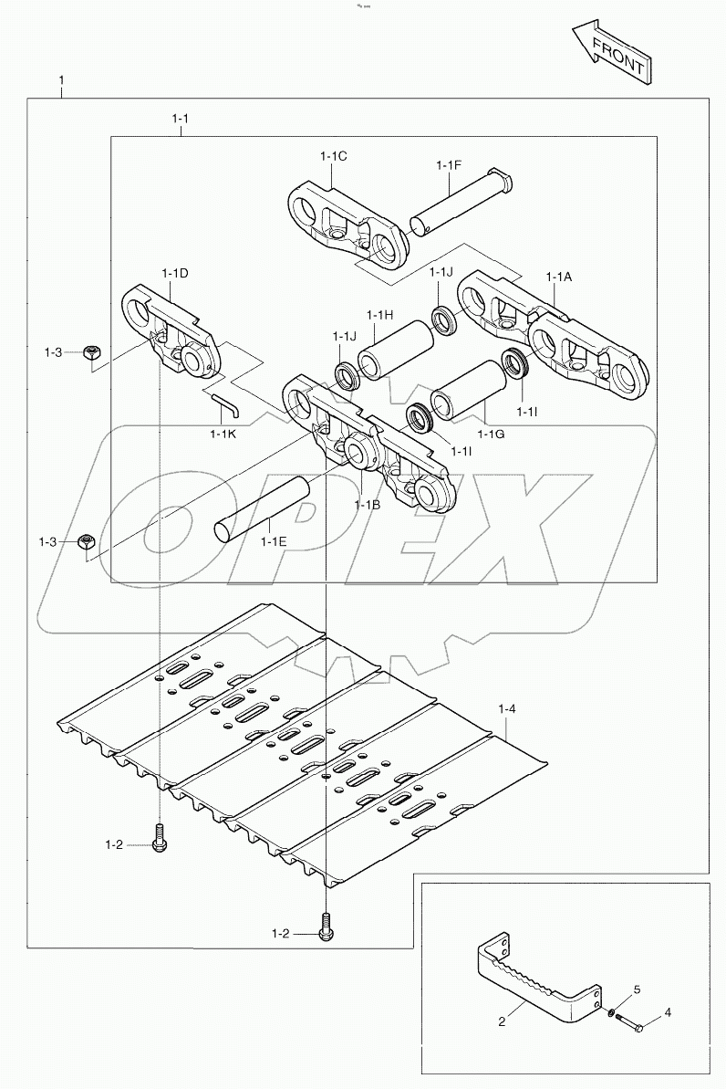 TRACK SHOE ASSY - 700G