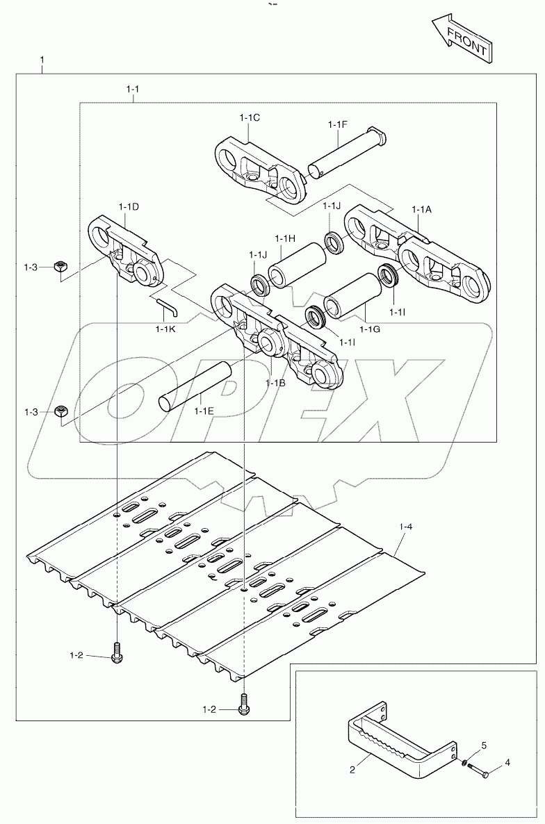  TRACK SHOE ASSY - 800G