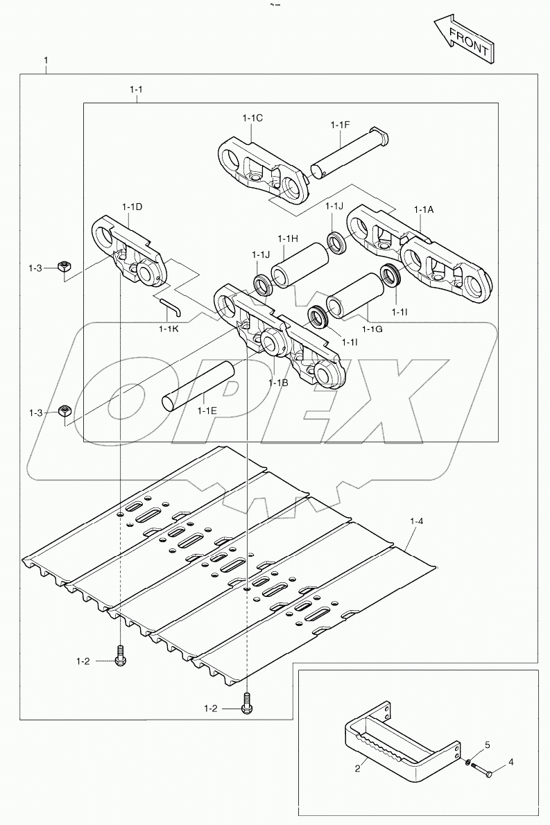  TRACK SHOE ASSY - 900G