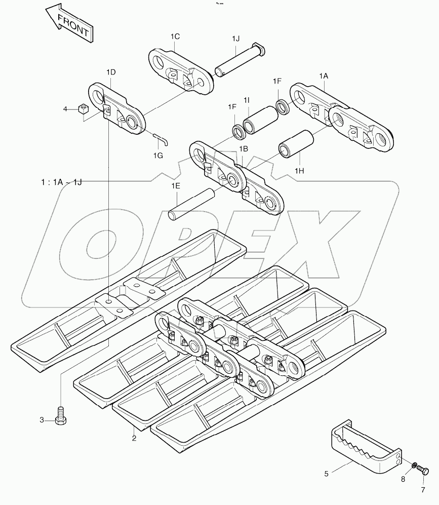  TRACK SHOE ASSY - 910T