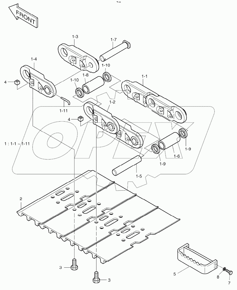  SEALED TRACK SHOE - 700G