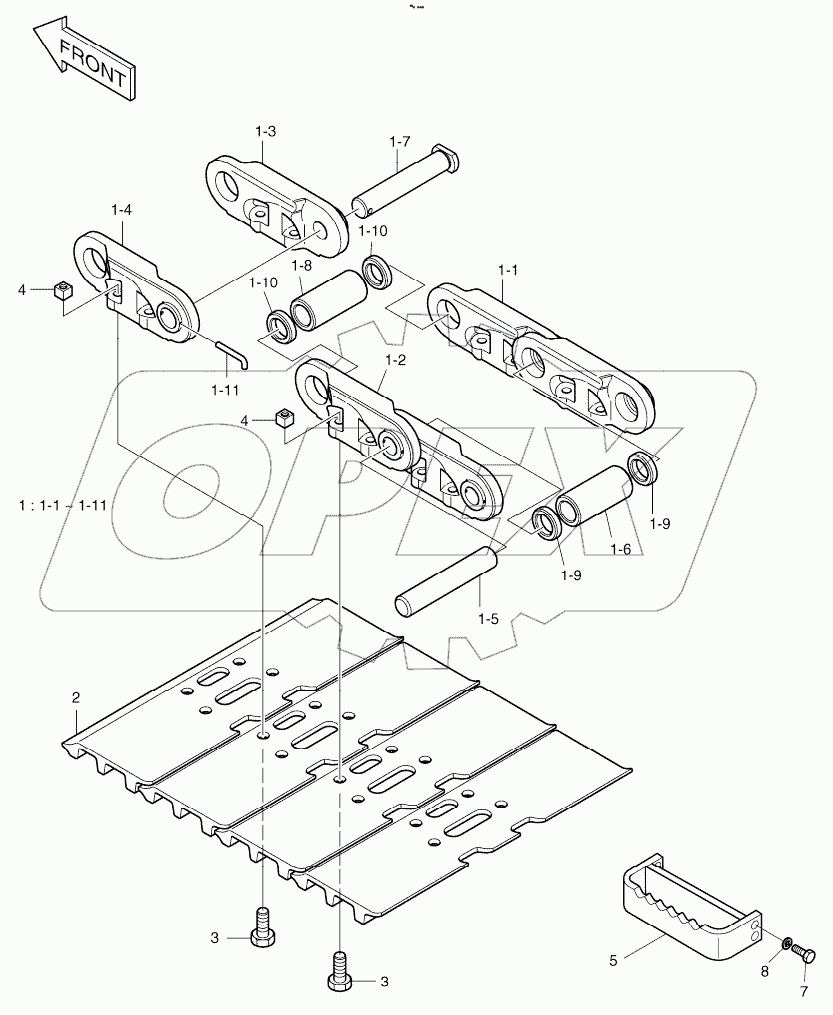  SEALED TRACK SHOE - 800G