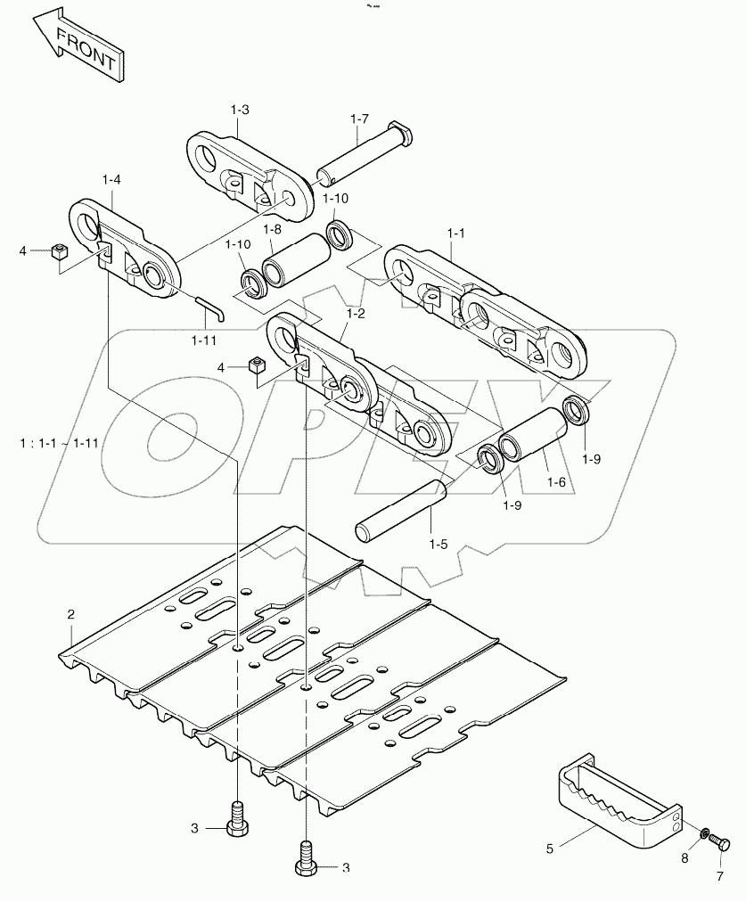  SEALED TRACK SHOE - 900G