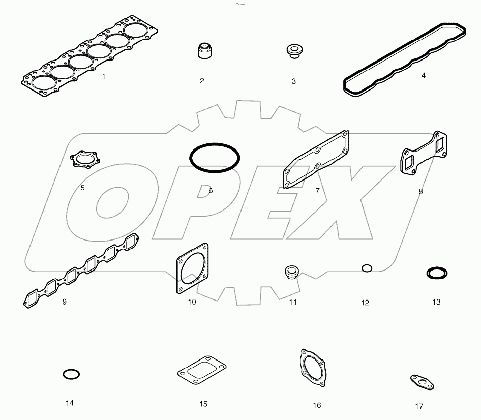  OVER HAUL GASKET KIT - TOP