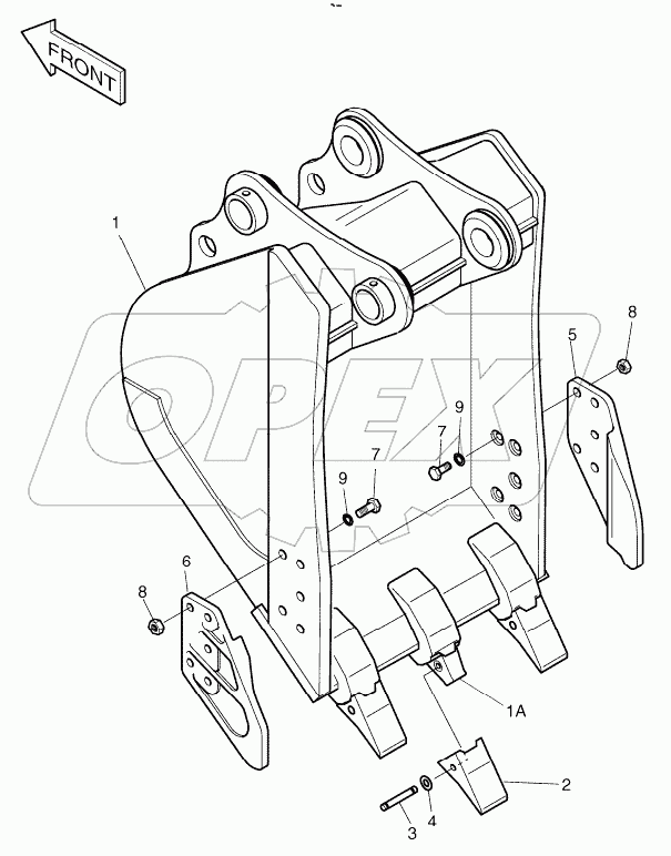  BUCKET ASSY - 0.45m3