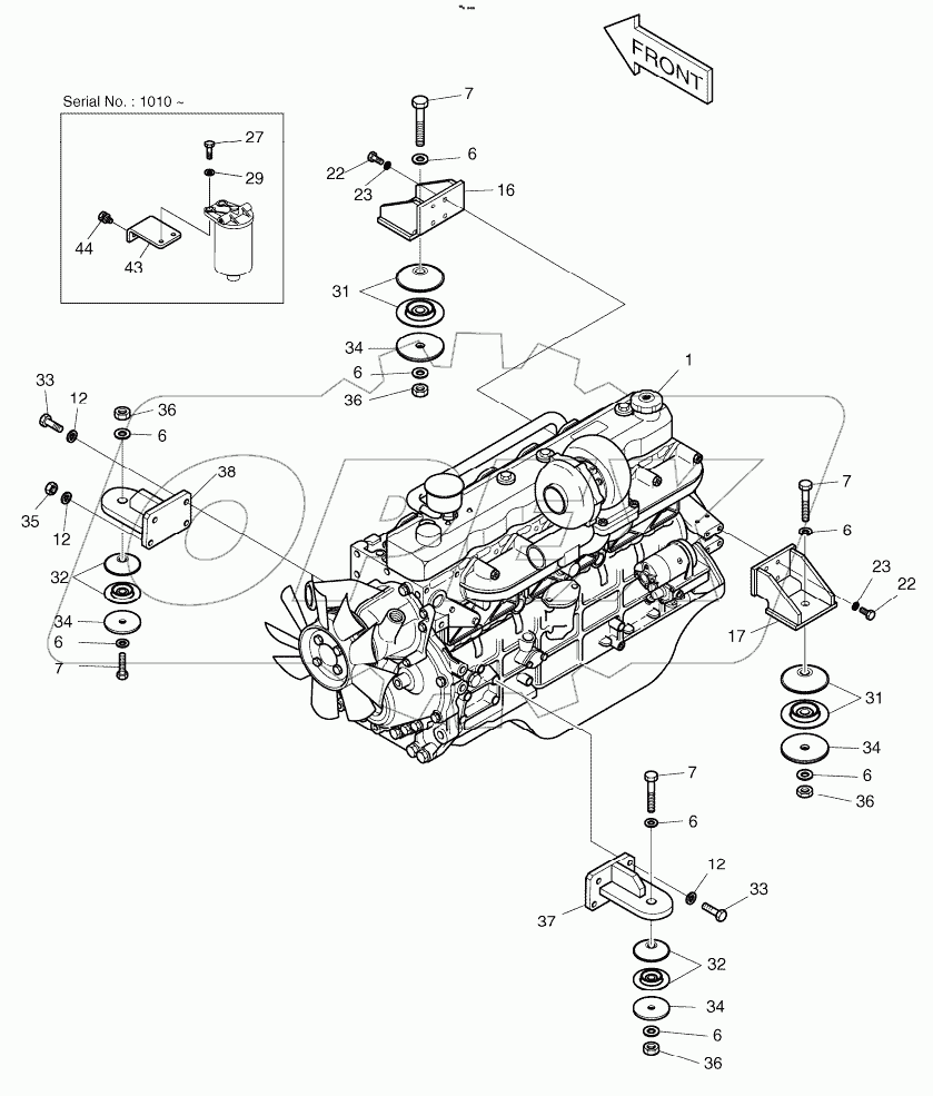  ENGINE MOUNTING