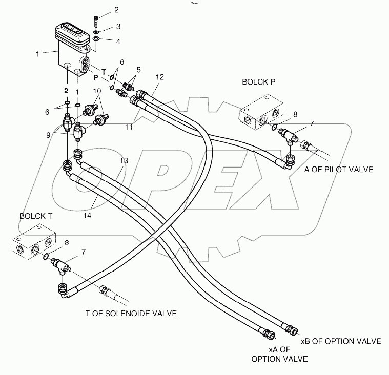  PILOT PIPING (CABIN) - ROTATING AND TILTING